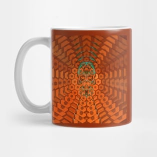 Electroluminated Skull Radiate - Amber Mug